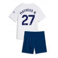 Manchester City Matheus Nunes #27 Tredje Tröja Barn 2026-27 Kortärmad (+ Korta byxor)